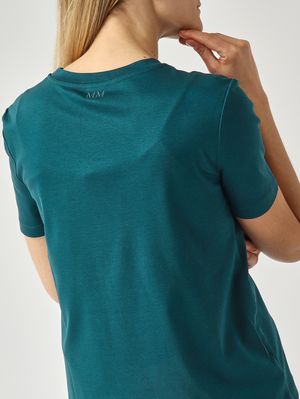5. Damen-T-Shirt Astice aus Baumwollmischung Petrol