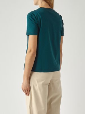 4. Damen-T-Shirt Astice aus Baumwollmischung Petrol
