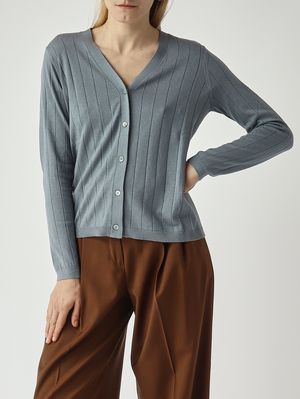 5. Cardigan Briose en soie et coton pour femme Avio