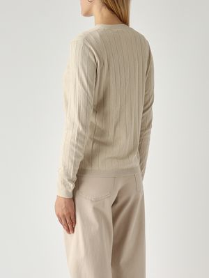 4. Cardigan Briose en soie et coton pour femme Corde