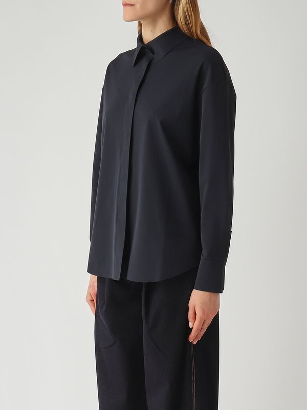 3. Camicia donna Baita in tessuto stretch Navy MM Max Mara 2616951037600