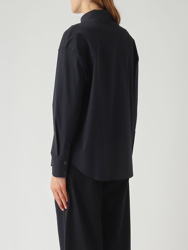 4. Camicia donna Baita in tessuto stretch Navy MM Max Mara 2616951037600