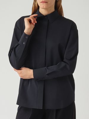 5. Camicia donna Baita in tessuto stretch Navy