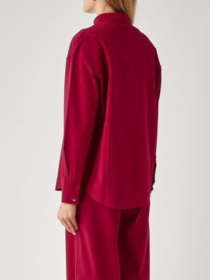 4. Camisa de mujer Baita en tejido elástico Rubí
