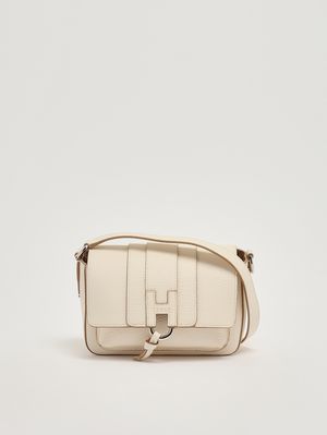4. Sac H01X Flap Trend en cuir grainé pour femme Yaourt