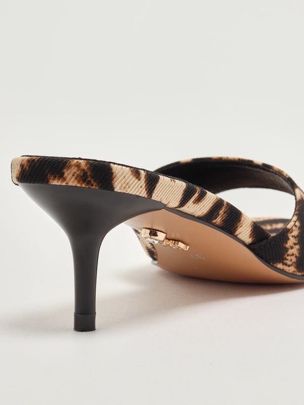5. Damensandale Tiwa mit Animalprint Animal-Print Twentyfourhaitch s0112
