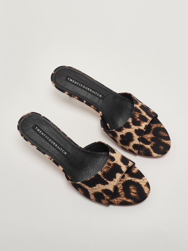 2. Damensandale Tiwa mit Animalprint Animal-Print Twentyfourhaitch s0112