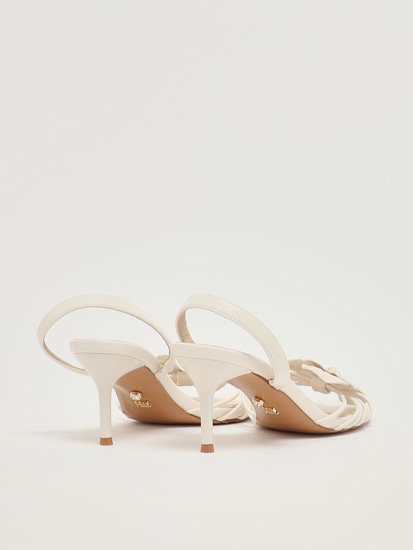 3. Atunes women's sandal in faux leather Cream Twentyfourhaitch s0087