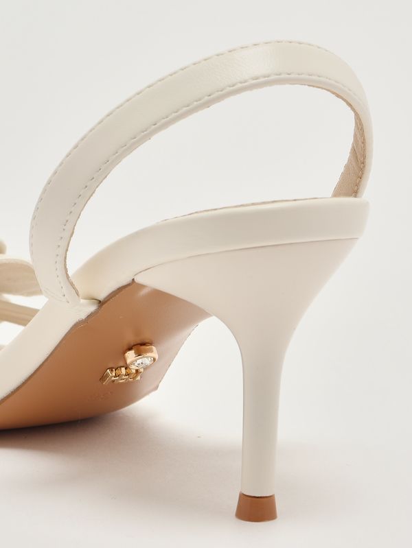 5. Atunes women's sandal in faux leather Cream Twentyfourhaitch s0087