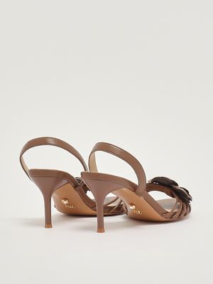 3. Atunes women's sandal in faux leather Brown