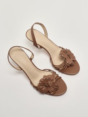 2. Atunes women's sandal in faux leather Brown