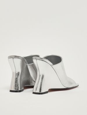 3. Damen-Keilschuh Zanzibar aus Kunstleder Silber