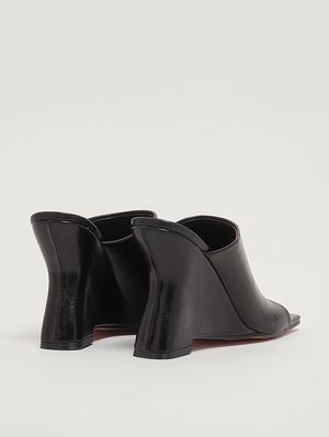 3. Damen-Keilschuh Zanzibar aus Kunstleder Schwarz