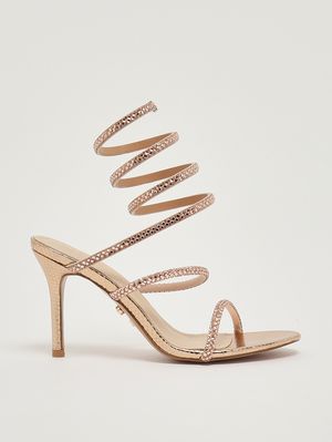 1. Women's Zeja sandal in crystal mesh Bronze