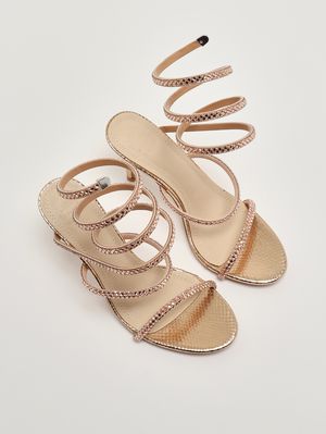2. Women's Zeja sandal in crystal mesh Bronze