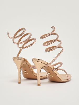 3. Women's Zeja sandal in crystal mesh Bronze