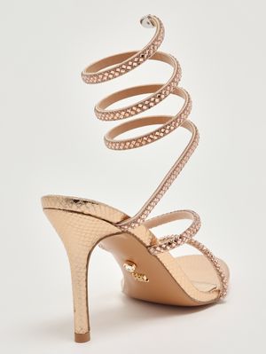 5. Women's Zeja sandal in crystal mesh Bronze