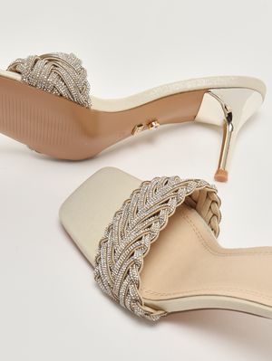 4. Damensandale Sorgeta mit Strass Gold