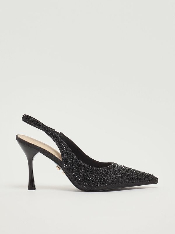Escarpins femme Eindhoven avec strass Noir Twentyfourhaitch