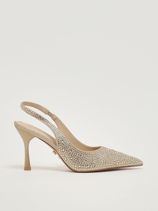 Escarpins femme Eindhoven avec strass Or Twentyfourhaitch