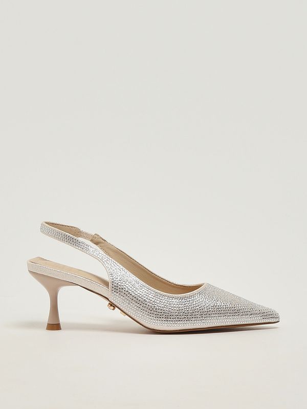 Escarpins femme Phuket en maille de cristaux Poudre Twentyfourhaitch
