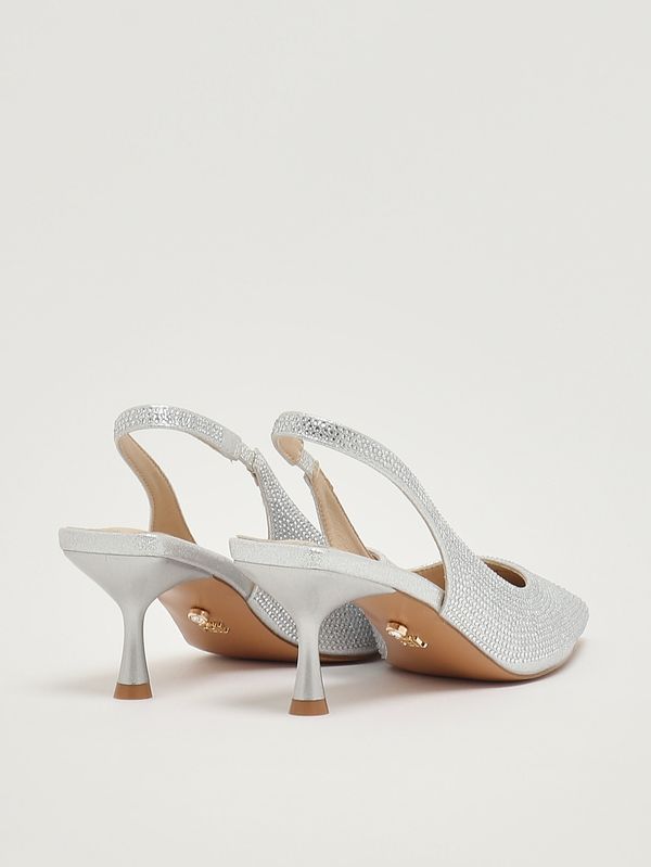 3. Zapatos de salón de mujer Phuket en malla de cristal Plata Twentyfourhaitch s0102