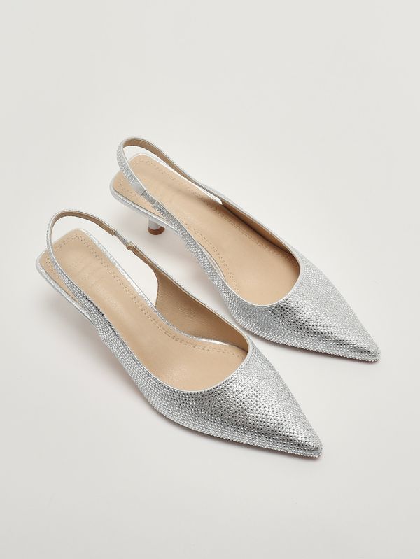 2. Zapatos de salón de mujer Phuket en malla de cristal Plata Twentyfourhaitch s0102