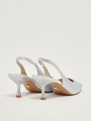3. Zapatos de salón de mujer Phuket en malla de cristal Plata