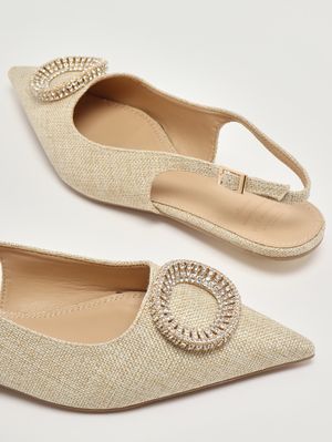 4. Bailarina para mujer Malvarosa de lona Natural