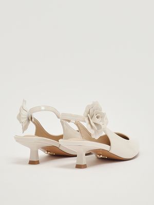 3. Zapatos de salón de mujer Levante en piel sintética Crema