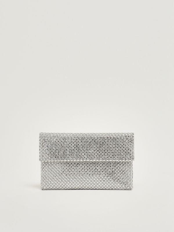 Sac Morna en maille de cristaux pour femme Argenté Twentyfourhaitch