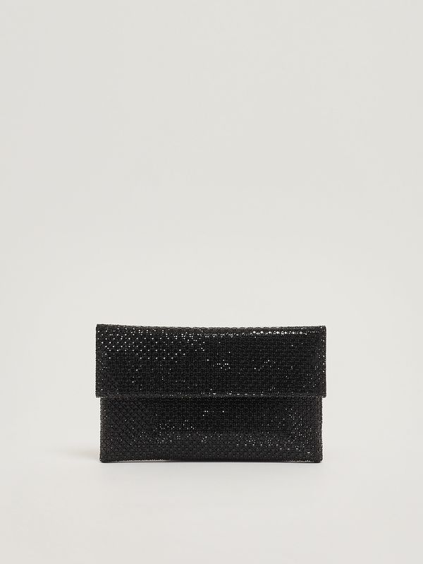 Borsa donna Morna in crystal mesh Nero Twentyfourhaitch