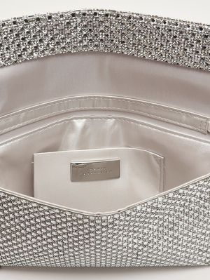5. Bolso para mujer Morna de malla de cristal Plata