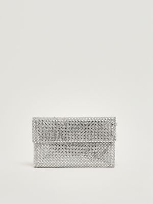 4. Bolso para mujer Morna de malla de cristal Plata