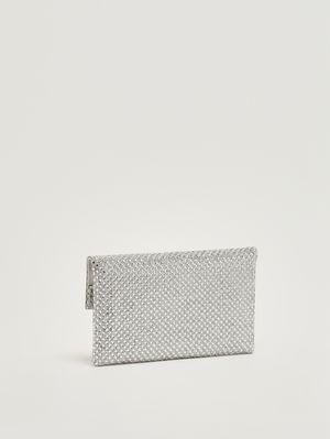 3. Bolso para mujer Morna de malla de cristal Plata