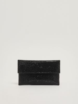 1. Bolso para mujer Morna de malla de cristal Negro