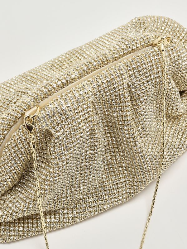 6. Pochette femme Petra en maille de cristaux Or Twentyfourhaitch lb1009362p