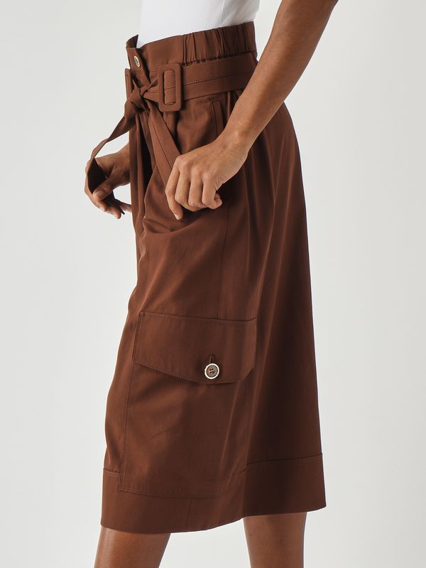 5. Damen-Bermuda Patricia aus Baumwolle Braun Pinko 106152a2er