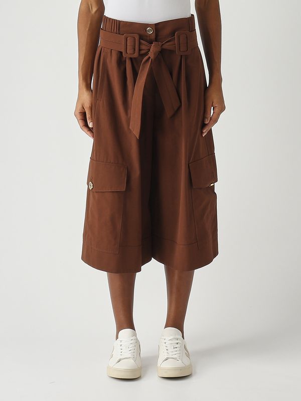 1. Damen-Bermuda Patricia aus Baumwolle Braun Pinko 106152a2er