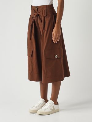 3. Damen-Bermuda Patricia aus Baumwolle Braun