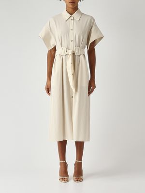 1. Damenkleid Alesha aus Baumwolle Elfenbein