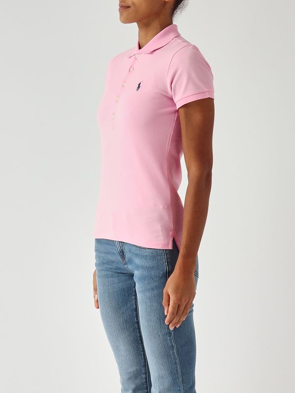 3. Damen-Poloshirt Julie Slim Fit aus Stretch-Baumwollpiqué Rosa Polo Ralph Lauren 211870245