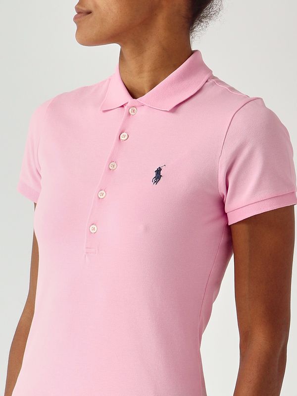 5. Damen-Poloshirt Julie Slim Fit aus Stretch-Baumwollpiqué Rosa Polo Ralph Lauren 211870245