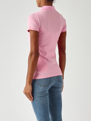 4. Damen-Poloshirt Julie Slim Fit aus Stretch-Baumwollpiqué Rosa