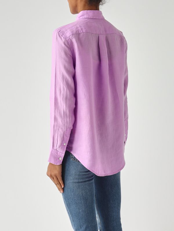 4. Damenhemd im Classic Fit aus Leinen Glyzinie Polo Ralph Lauren 211970730