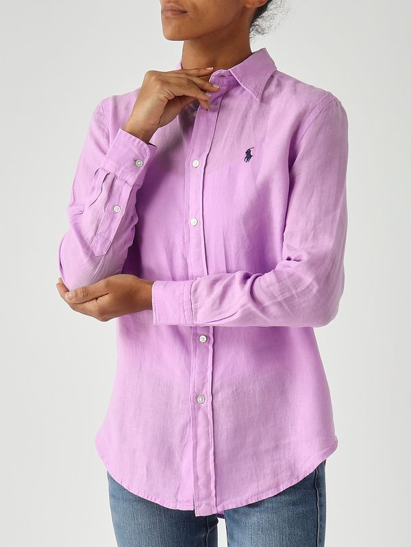 5. Damenhemd im Classic Fit aus Leinen Glyzinie Polo Ralph Lauren 211970730