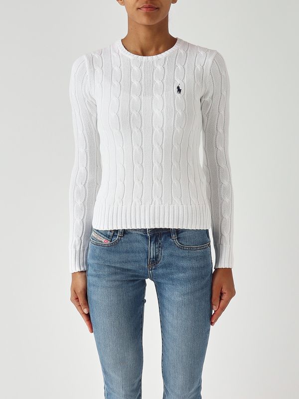1. Damenpullover Julianna Slim Fit aus Better Cotton Weiß Polo Ralph Lauren 211971869