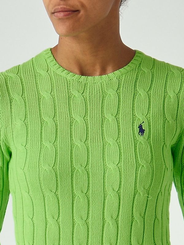 5. Camiseta de mujer Julianna slim fit de algodón Better Cotton Verde Manzana Polo Ralph Lauren 211971869