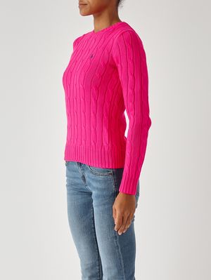 3. Damenpullover Julianna Slim Fit aus Better Cotton Magenta