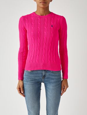 1. Damenpullover Julianna Slim Fit aus Better Cotton Magenta